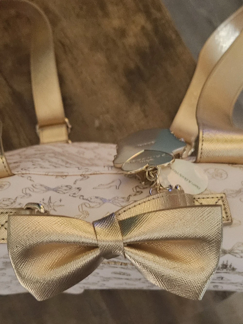 Bath & Body Works Disney Princess Gold Bow Backpack Purse